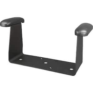 Deluxe Armrest Bracket With Pads, Black