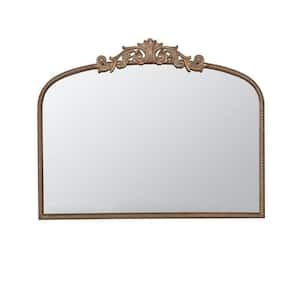 40 in. W x 31.2 in. H Wood Gold Vanity Mirror