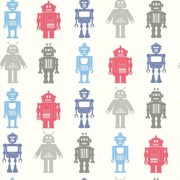 Brewster Robot League Multicolor Robots Wallpaper