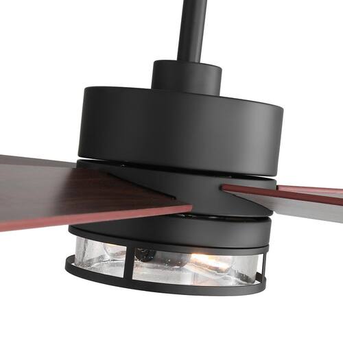 Primo 65-Inch Traditional Ceiling Fan with 5 Dual-Finish Plywood Blades, 7´´ &15´´ Downrods, DC Motor & Remote Control Lighting