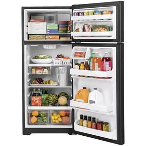 17.5 cu. ft. Top Freezer Refrigerator in Black