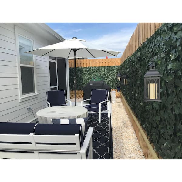 COLOURTREE 2 ft. Artificial x 10 ft. Artificial Faux Ivy Leaf Vines