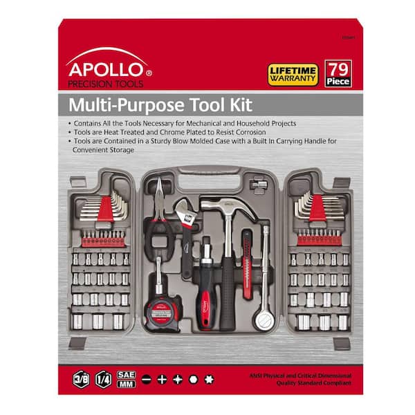 Apollo Multi-Purpose Tool Kit (79-Piece) DT9411 - The Home Depot