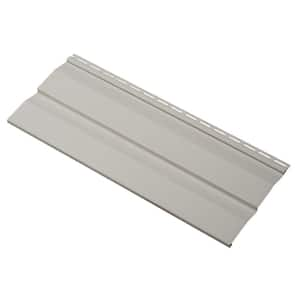 Take Home Sample Transformations Double 4.5 in. x 24 in. Dutch Lap Vinyl Siding in Pewter