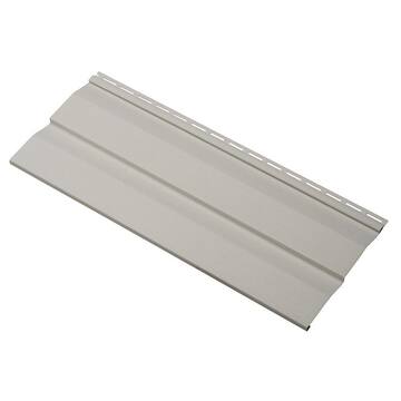 Ply Gem Take Home Sample Transformations Double 4.5 in. x 24 in. Dutch Lap Vinyl Siding in Pewter TR45SAMPLNP