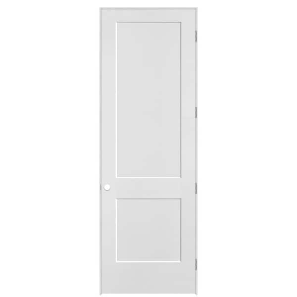 Masonite Logan 32 in. x 96 in. 2-Panel Left-Handed Hollow Core Primed White Composite Single Prehung Interior Door