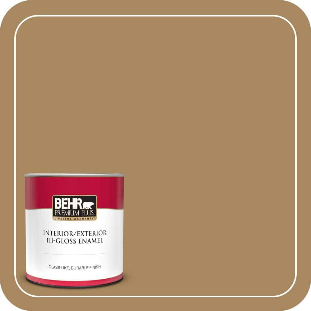 1 qt. #N290-6 Trinket Gold Hi-Gloss Enamel Interior/Exterior Paint & Primer price history on PriceWatchPro