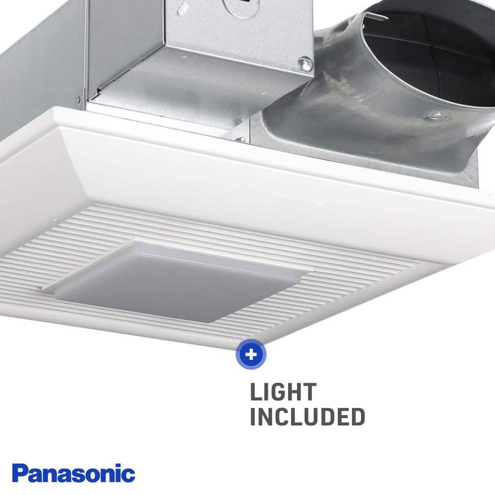 White Square LED Ventilation Fan for Wall or Ceiling