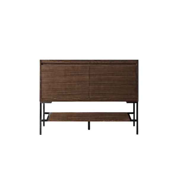 Mantova 47.3 in. W x 18.1 in. D x 35.4 in. H Single Bath Vanity Cabinet Without Top in Mid-Century Walnut