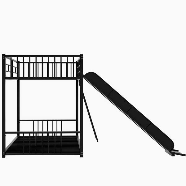 Black Twin Over Metal Bunk Bed, Kmart Twin Bunk Bed Mattress Review