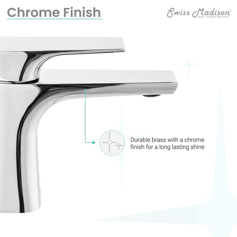 Monaco Chrome Single-Handle Bathroom Faucet