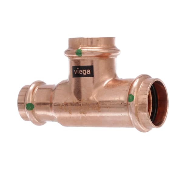 Viega ProPress 1 in. x 3/4 in. x 1 in. Press Copper Reducing Tee