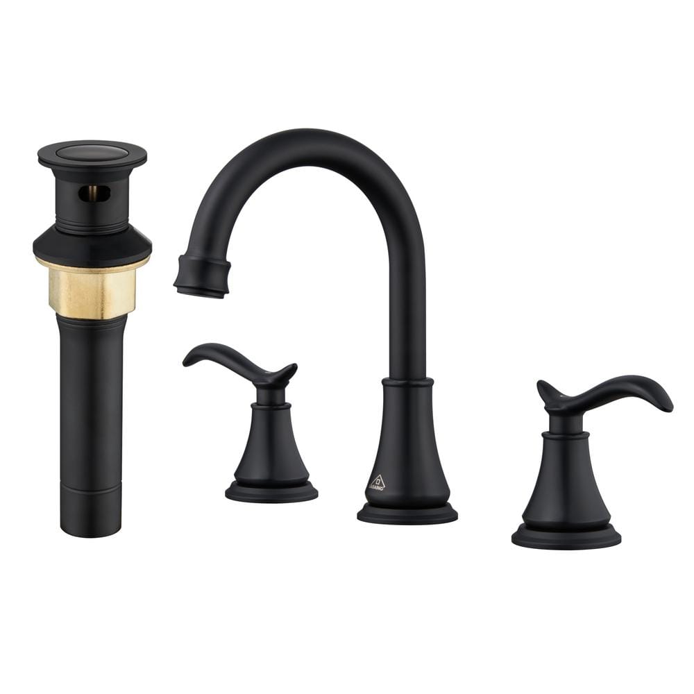 8-inch Widespread Faucet 2-handle Bathroom Faucet with Drain