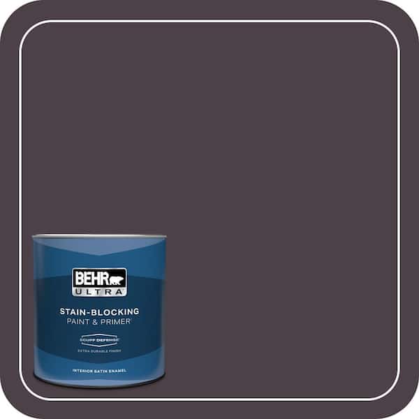 BEHR ULTRA 1 qt. #BXC-09 Dark Burgundy Wine Extra Durable Satin Enamel Interior Paint & Primer