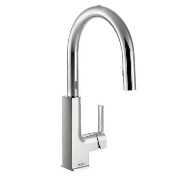 MOEN STo Single-Handle Touchless Pull-Down Sprayer Kitchen Faucet with MotionSense and Power Clean in Chrome