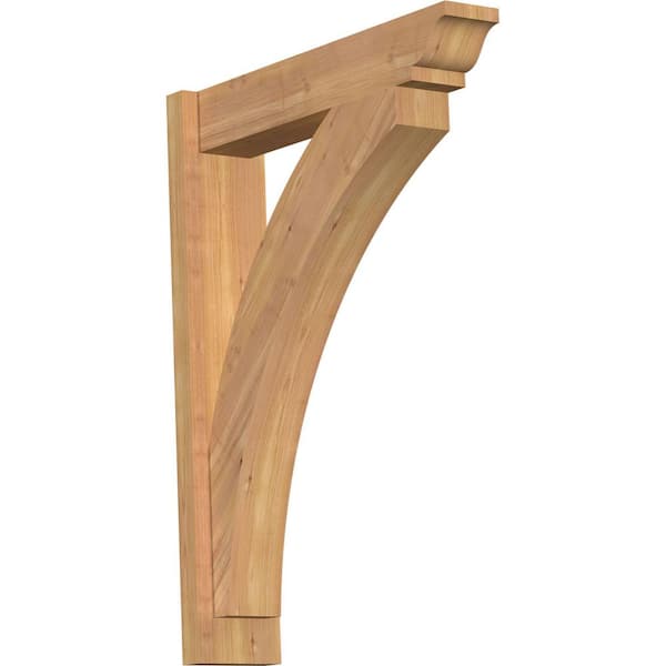 Ekena Millwork 6 in. x 32 in. x 24 in. Western Red Cedar Thorton Traditional Smooth Outlooker