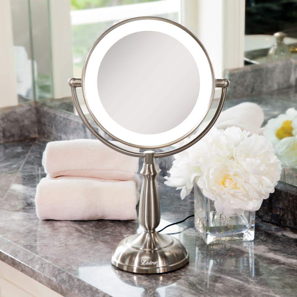 Zadro Touch LED 11" Magnifying Countertop Mirror with Smart Dimmer