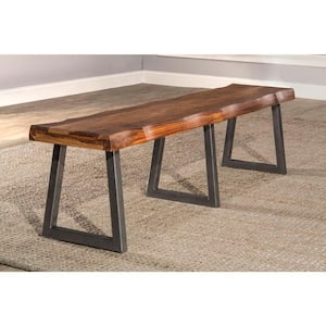 Emerson Gray Sheesham Dining Bench Backless with Wood Finish 70in .