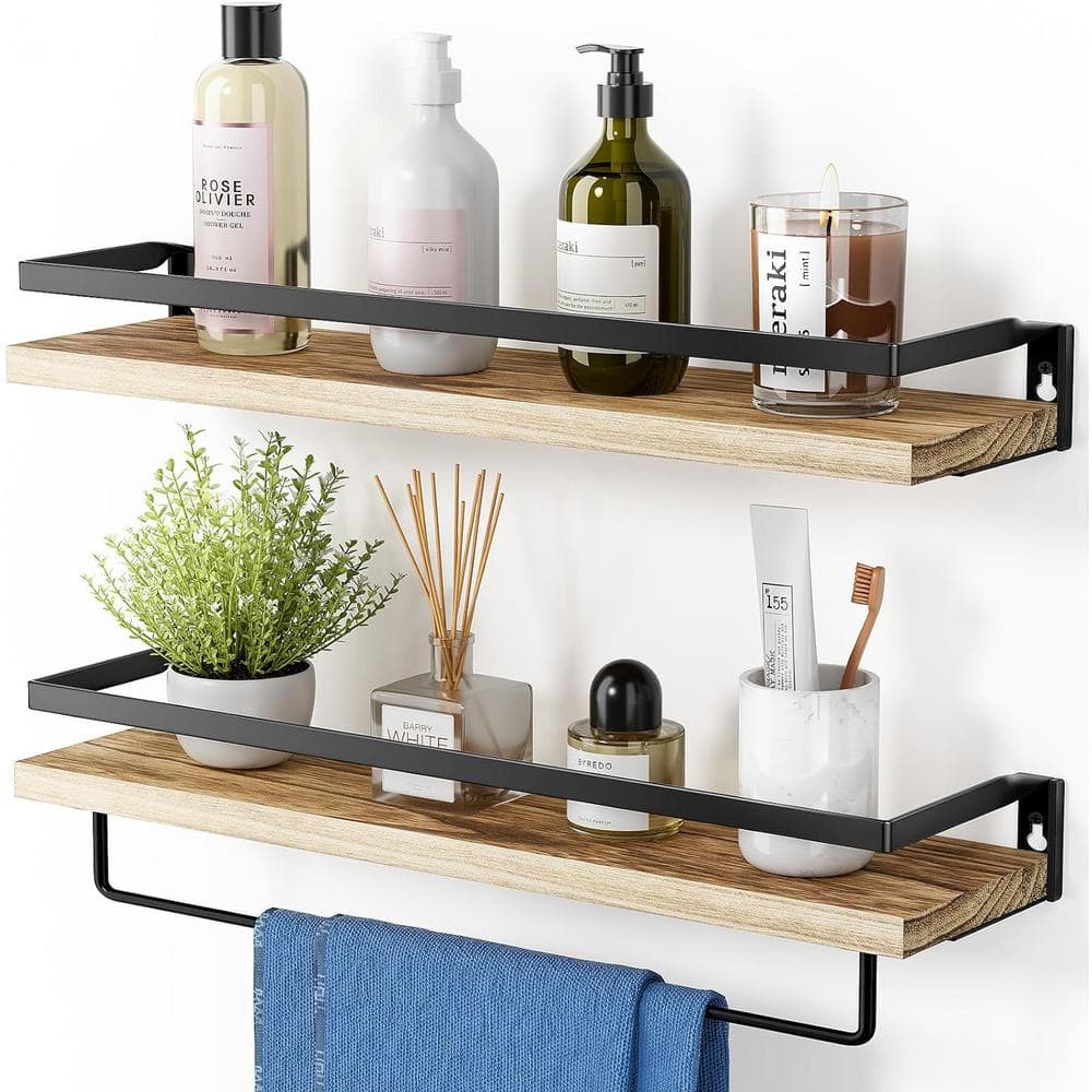 16.5 in. W x 5.9 in. D Decorative Wall Shelf Wall Shelves for Bathroom Ligh