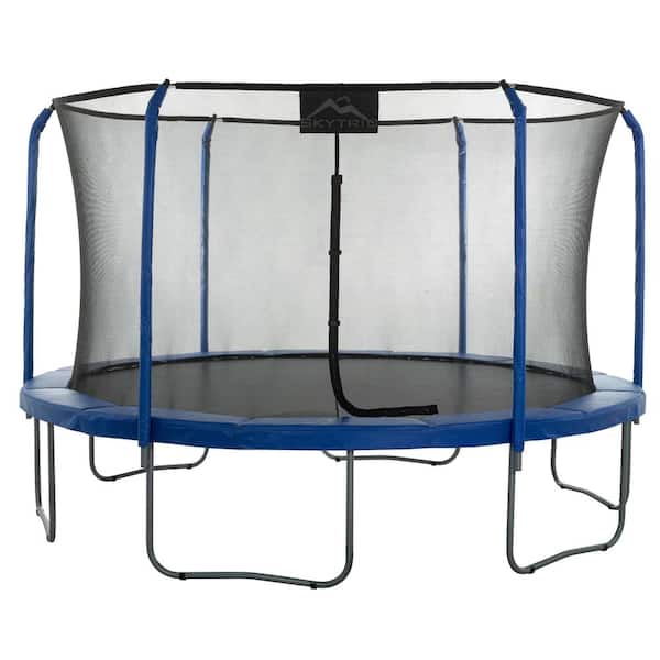 SKYTRIC Machrus Skytric 13 ft. Round Trampoline Set with Premium TopRing Flex Frame Safety Enclosure System