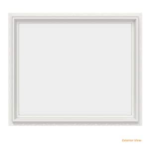 35.5 in. x 29.5 in. V-2500 Series White Vinyl Picture Window w/ Low-E 366 Glass