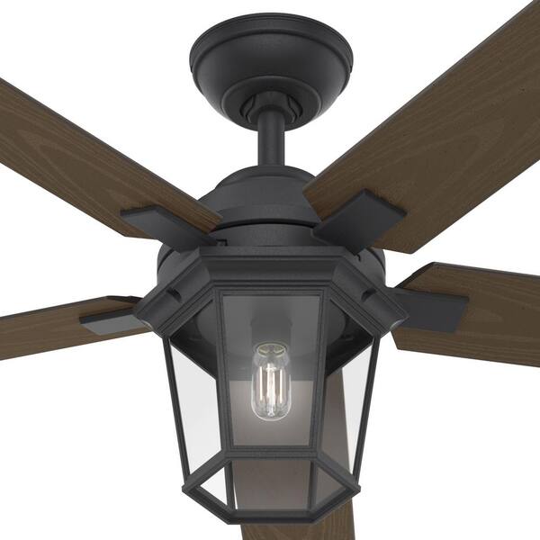 Hunter Candle Bay 52 In Indoor Outdoor Natural Iron Ceiling Fan With Light Kit And Remote 50948 The Home Depot Hunter Candle Bay 52 In Indoor Outdoor, Hunter Bay Ceiling Fan