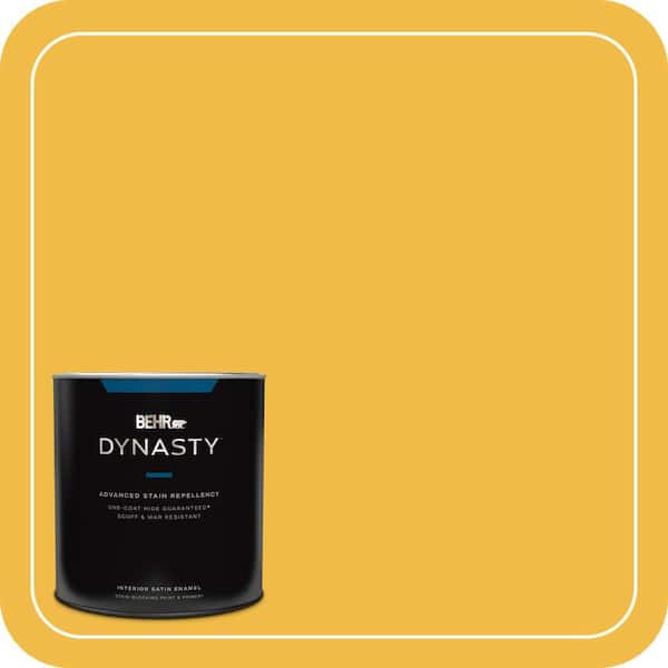 BEHR DYNASTY 1 qt. #P280-6 Bling Bling Satin Enamel Interior Stain-Blocking Paint & Primer