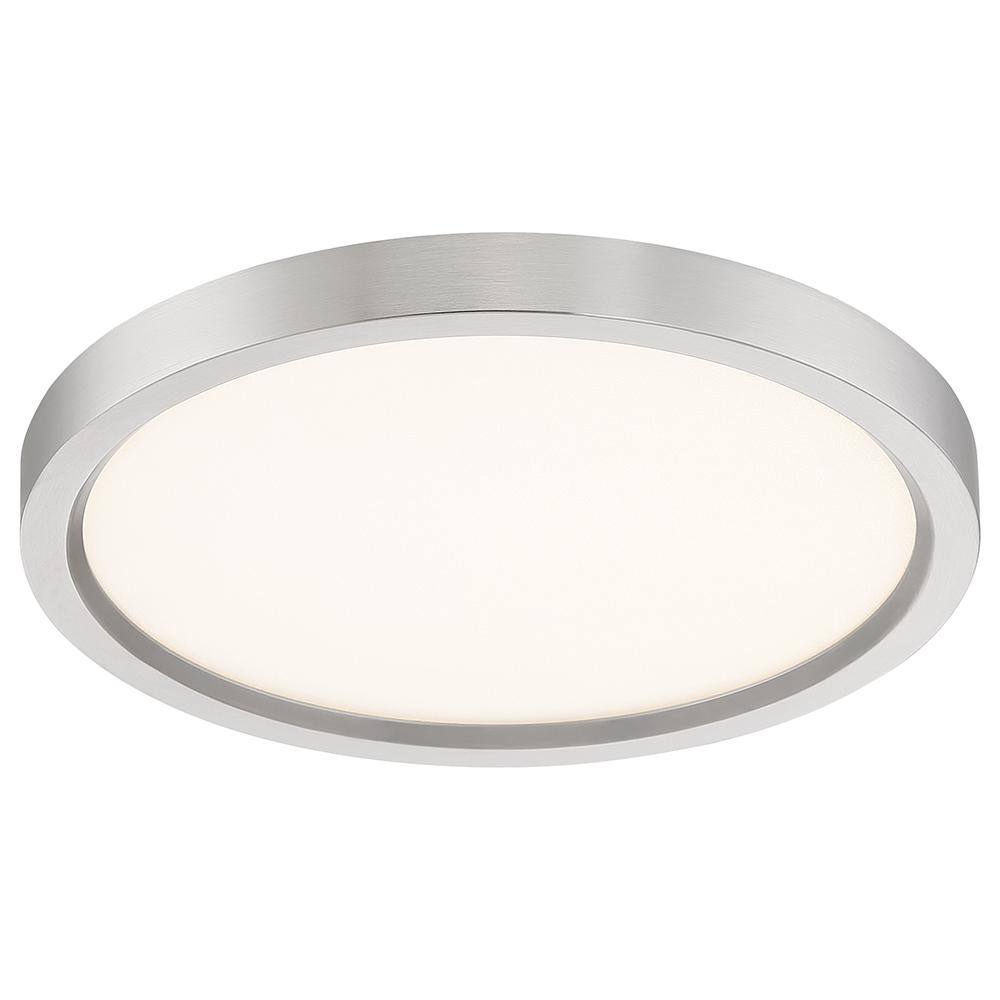 Elegant Brushed Nickel 11" LED Flush Mount Ceiling Light