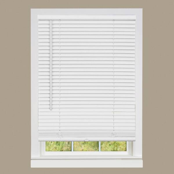 Designer's Touch White Cordless Light Filtering Vinyl Blind with 1 in. Slats 40 in. W x 72 in. L