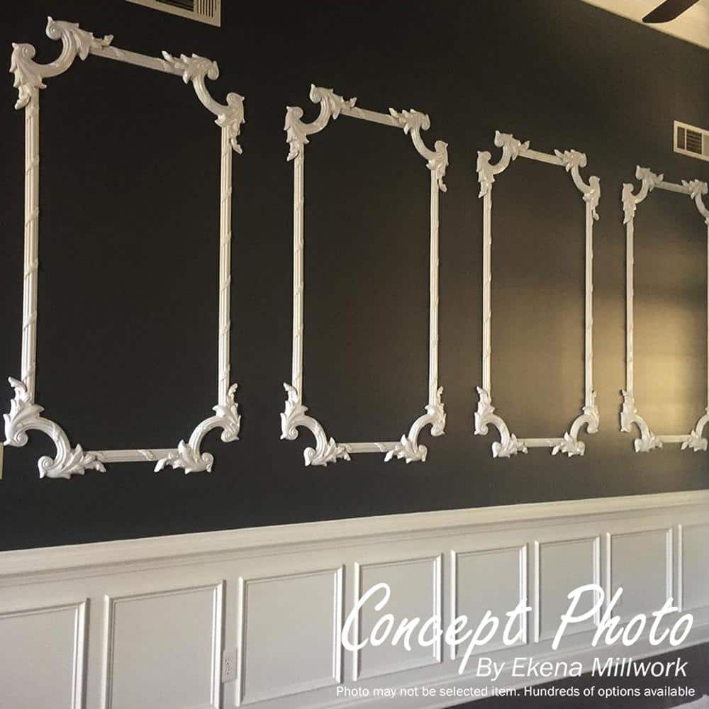 Gray Polyurethane Bedford Panel Moulding 94.5"