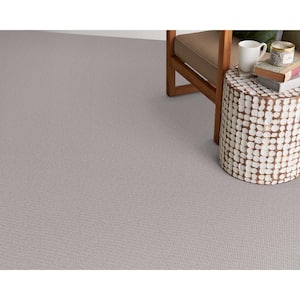 Terrain - Quarry - Gray 13.2 ft. 34 oz. Wool Loop Installed Carpet