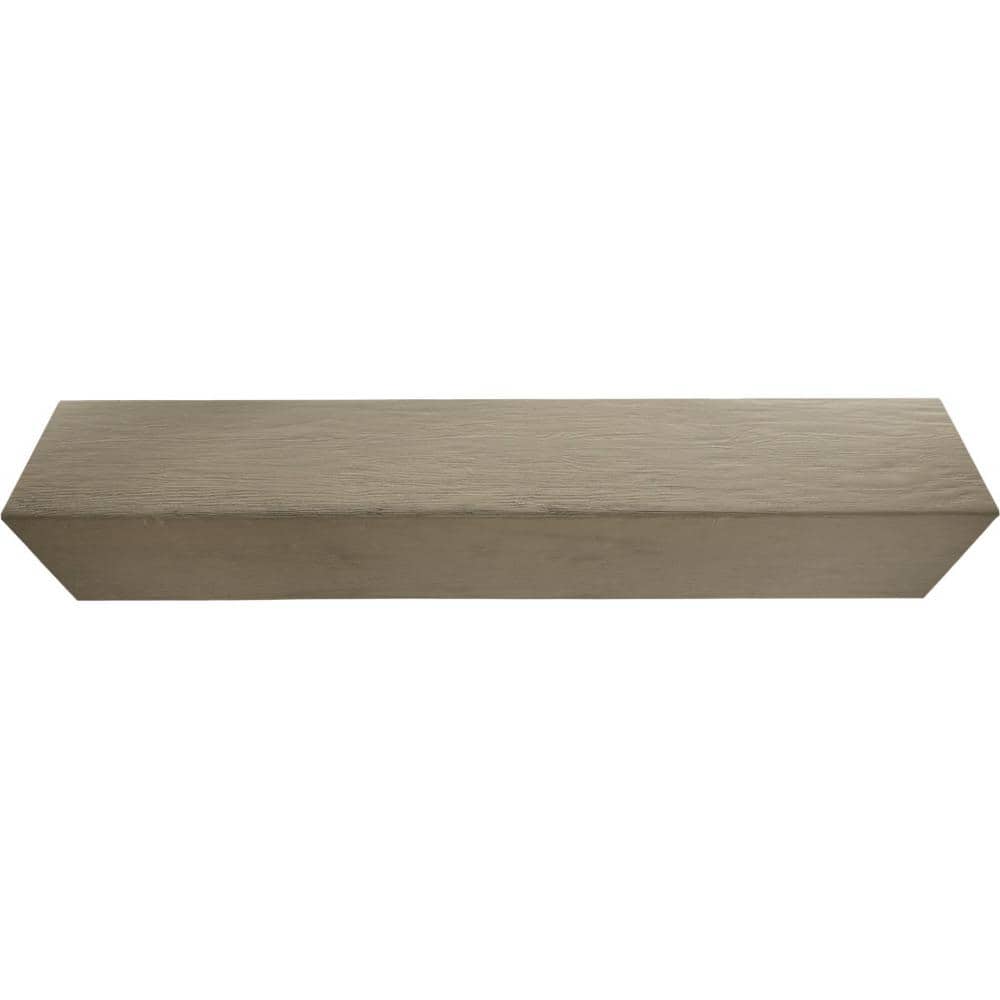 Champagne Mist Faux Wood Ceiling Beam, 8' L x 8" W x 4" H