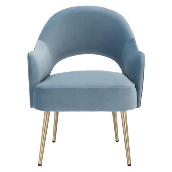 SAFAVIEH Dublyn Light Blue Upholstered Side Chairs