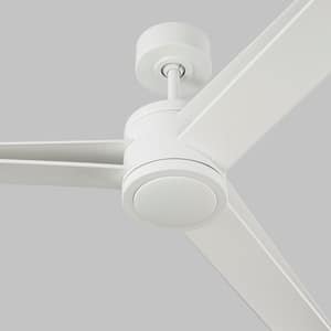 Armstrong 60 in. Integrated LED Indoor/Outdoor Matte White Ceiling Fan with Light Kit, DC Motor and Remote Control