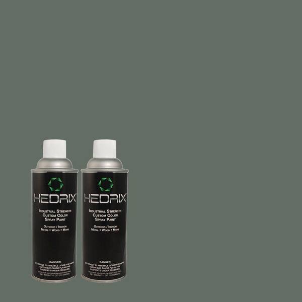 Hedrix 11 oz. Match of MQ6-2 Walk Me Home Flat Custom Spray Paint (8-Pack)