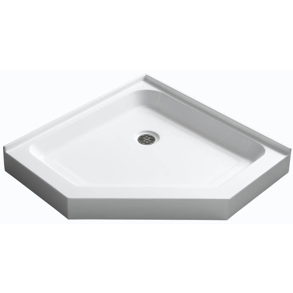 Randi Base Series 36 in. L x 36 in. W Corner Shower Shower Pan Base with Ce