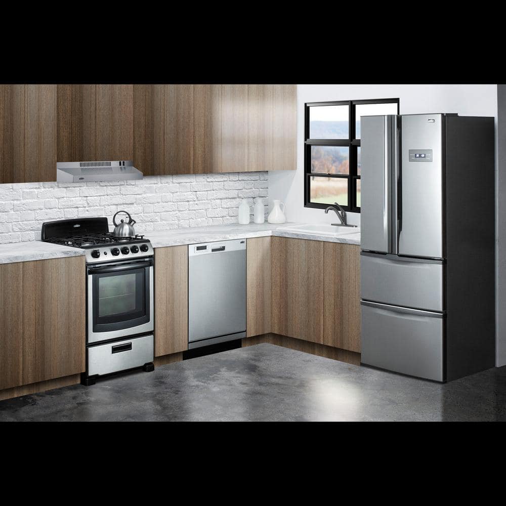 Summit 24" Stainless Steel Convertible Under Cabinet Range Hood