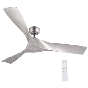 52 in. Brushed Nickel Ceiling Fan with Remote Control