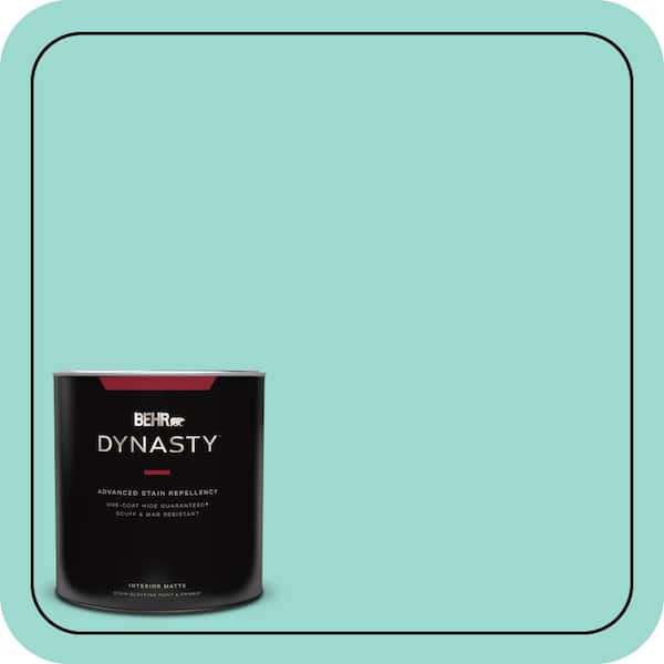 BEHR DYNASTY 1 Qt. #P440-3 Fish Pond One-Coat Hide Matte Interior Stain-Blocking Paint & Primer