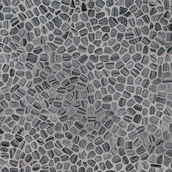 MSI Henley Pebble 12 in. x 12 in. Tumbled Mosaic Marble Floor and Wall Tile (10 sq. ft./Case)