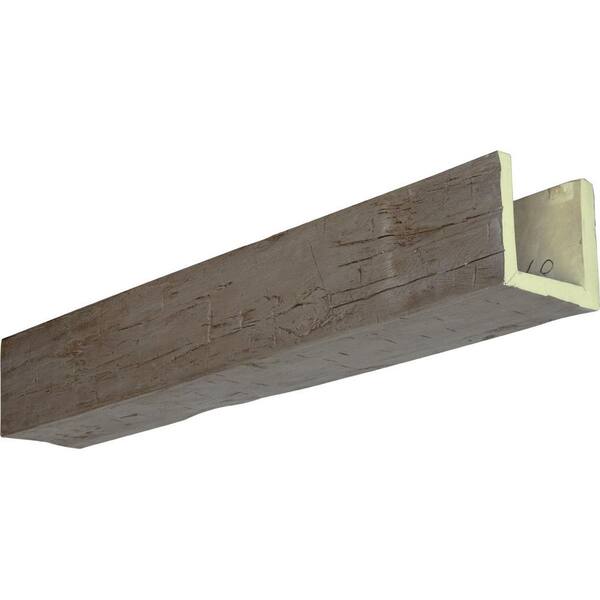 Ekena Millwork 12 in. x 12 in. x 20 ft. 3-Sided (U-beam) Hand Hewn Natural Honey Dew Faux Wood Ceiling Beam