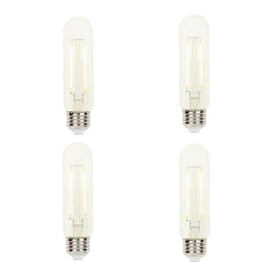 60-Watt Equivalent Dimmable T10 Filament LED Light Bulb Soft White Light (4-Pack)