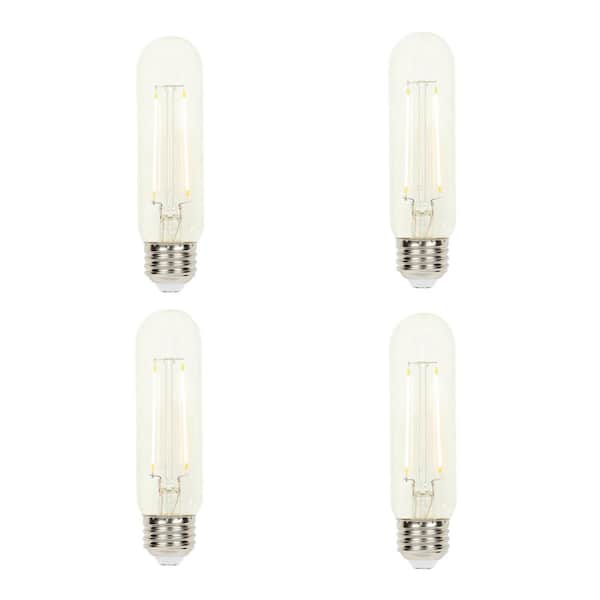 Westinghouse 60-Watt Equivalent Dimmable T10 Filament LED Light Bulb Soft White Light (4-Pack)