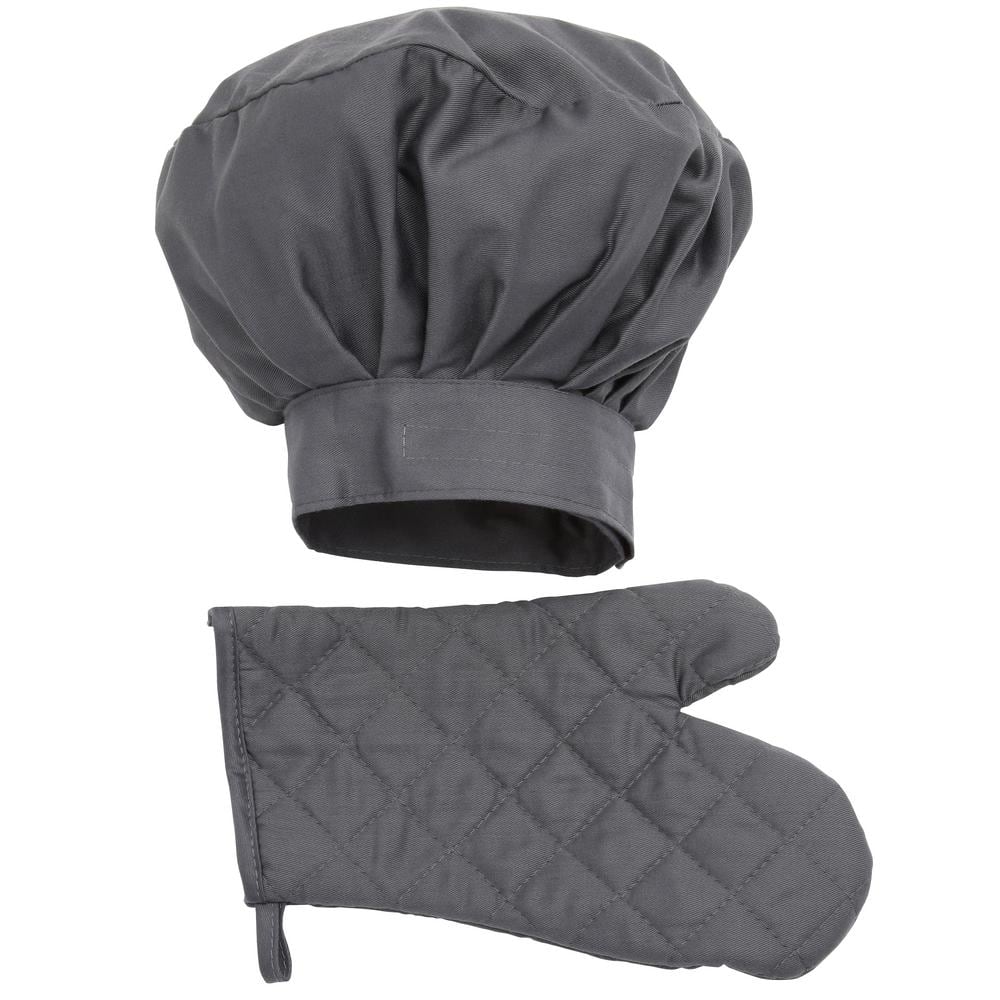 Picnic Time BBQ Apron Tote with Tools, Mitt and Chef's Hat: Durable PVC, Kitchen Textile Set, Air Dry Care