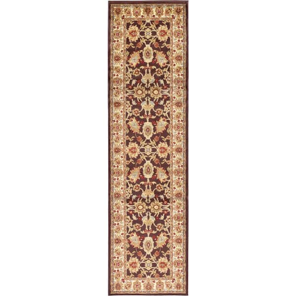 Unique Loom Voyage Springfield Brown 2' 7 x 10' 0 Runner Rug