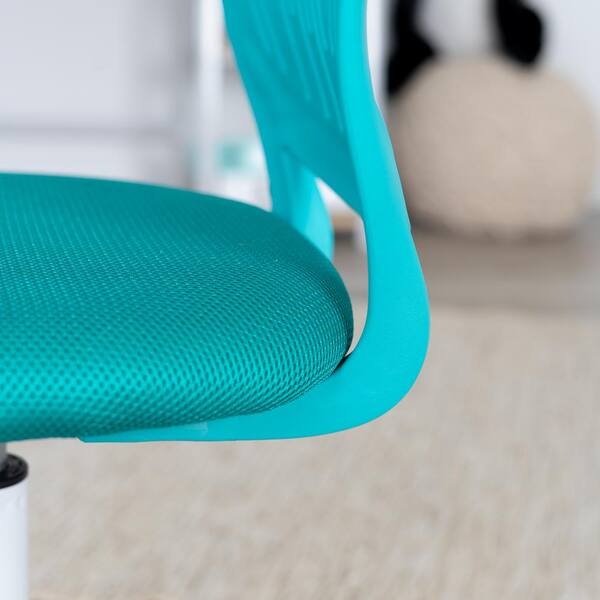 carnation turquoise upholstery task chair