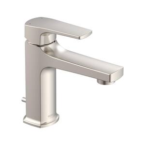 Tribune Single Handle Single Hole Bathroom Faucet with Pop-Up Drain Included in Brushed Nickel