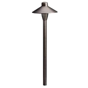 Low Voltage 6.75 in. Centennial Brass Hardwired Weather Resistant Path Light with No Bulbs Included
