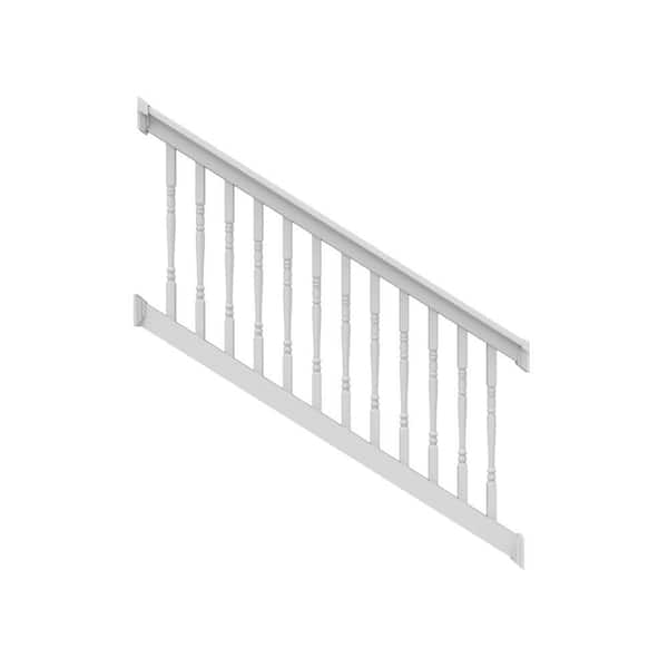 RDI Finyl Line 6 ft. x 36 in. H - T-Top 28°-38° Stair Rail Kit - White