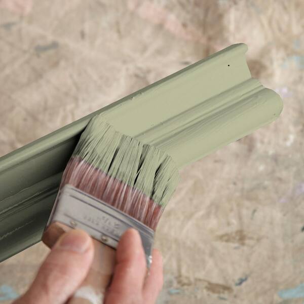 Wide Natural Bristle Paint Brush, Sage Restoration